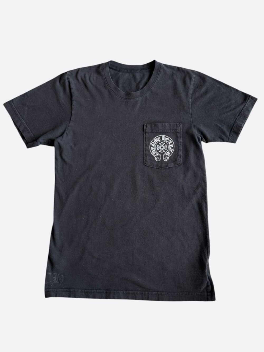 Chrome Hearts Black & White St. Barth Horseshoe Logo T-Shirt